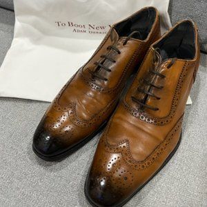 To Boot New York DUKE burnished calf handmade wingtip sz 12M